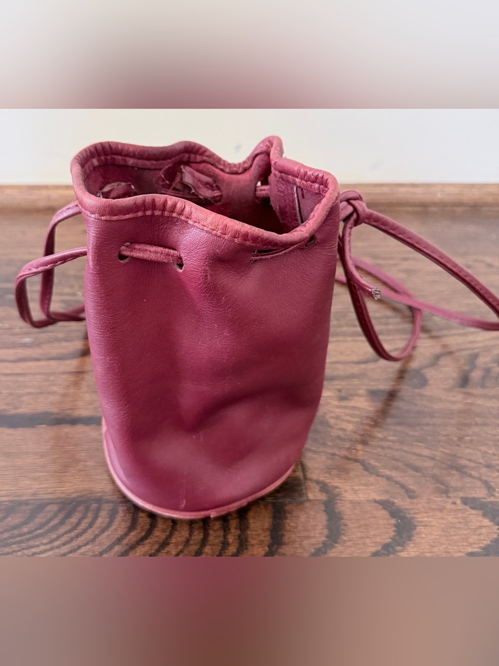 Vintage Coach 4144 Littleton Drawstring - Red